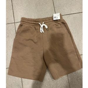 F21 brown long shorts XS